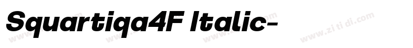 Squartiqa4F Italic字体转换